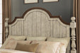 Flexsteel Wynwood Plymouth Queen Poster Bed in Whitewash Wood - Holmwood's Furniture & Design Center (Somersworth, NH)