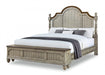 Flexsteel Wynwood Plymouth King Poster Storage Bed in Whitewash Wood - Holmwood's Furniture & Design Center (Somersworth, NH)
