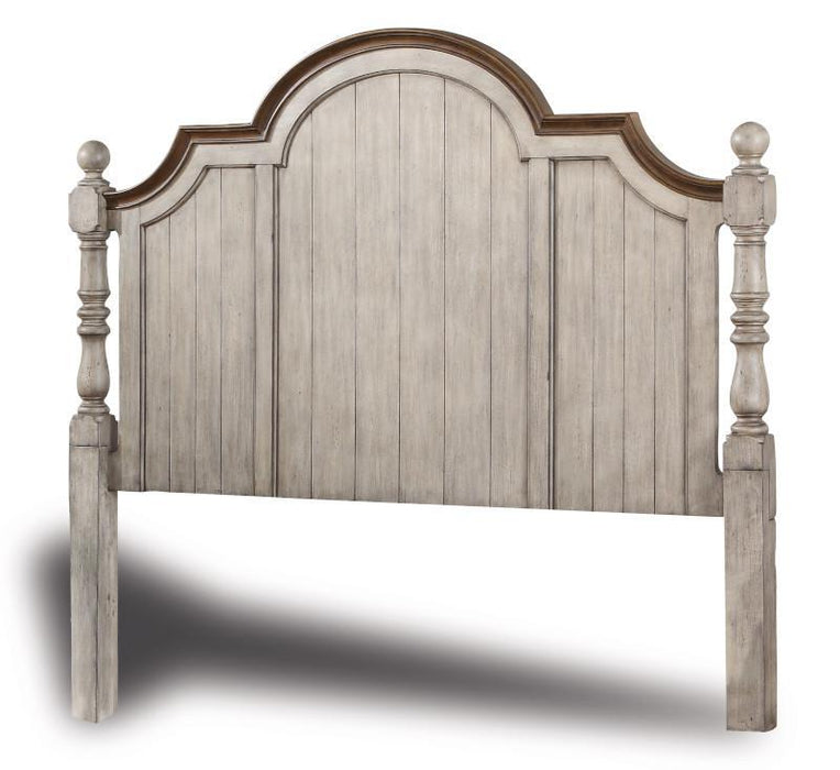 Flexsteel Wynwood Plymouth Queen Poster Storage Bed in Whitewash Wood - Holmwood's Furniture & Design Center (Somersworth, NH)