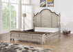 Flexsteel Wynwood Plymouth Queen Poster Storage Bed in Whitewash Wood - Holmwood's Furniture & Design Center (Somersworth, NH)
