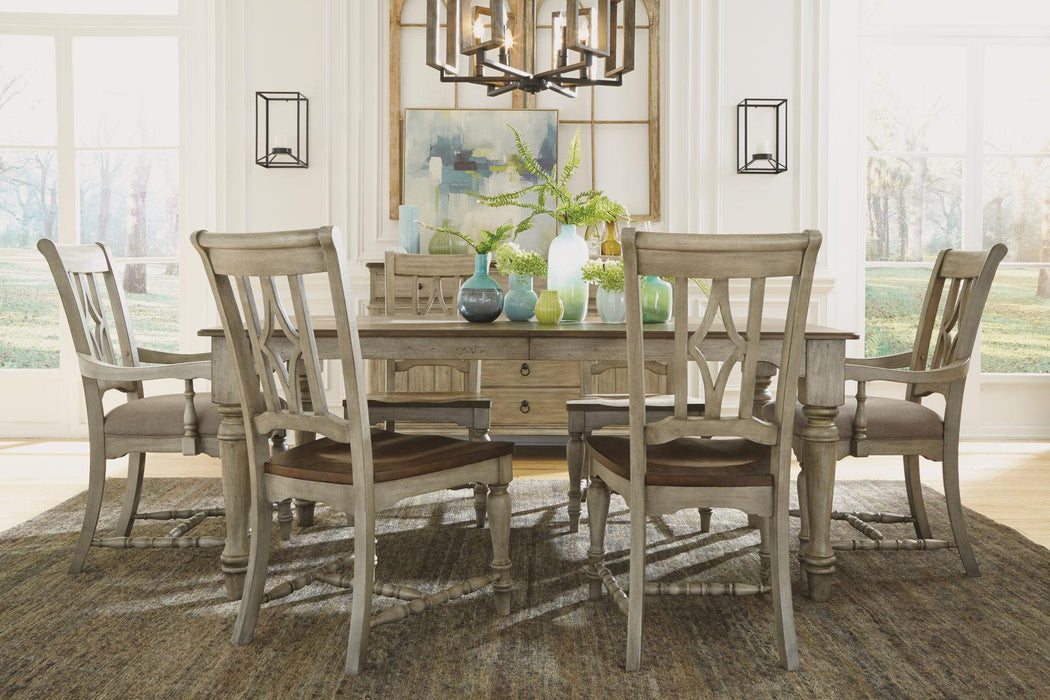 Flexsteel Wynwood Plymouth Rectangular Dining Table in Two-Toned - Holmwood's Furniture & Design Center (Somersworth, NH)