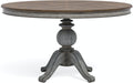 Flexsteel Wynwood Plymouth Round Pedestal Dining Table in Two-Toned - Holmwood's Furniture & Design Center (Somersworth, NH)