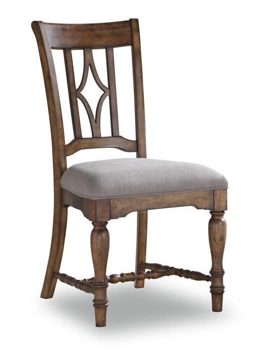 Flexsteel Wynwood Plymouth Upholstered Side Chair (Set of 2) in Brown - Holmwood's Furniture & Design Center (Somersworth, NH)