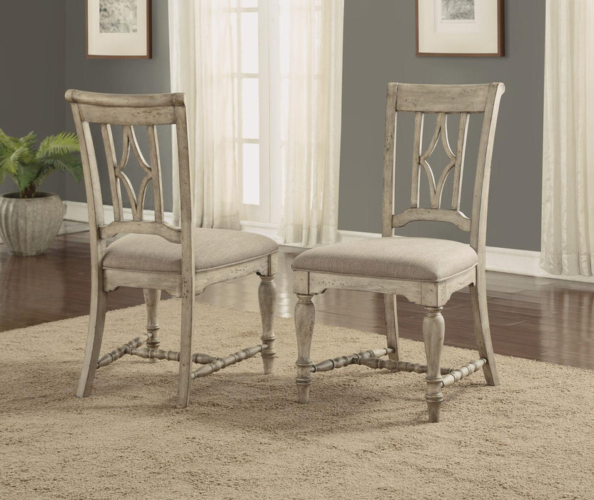 Flexsteel Wynwood Plymouth Upholstered Side Chair (Set of 2) in Gray - Holmwood's Furniture & Design Center (Somersworth, NH)