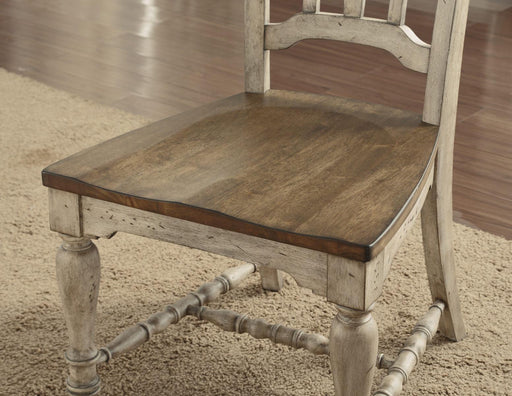 Flexsteel Wynwood Plymouth Wooden Side Chair (Set of 2) in Gray - Holmwood's Furniture & Design Center (Somersworth, NH)