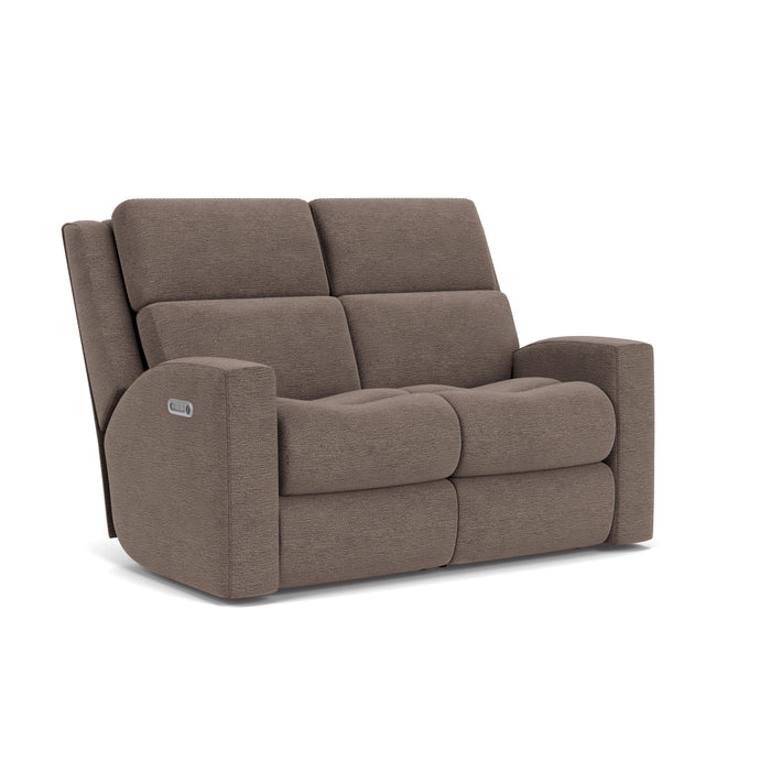 Score 2805-60L Power Reclining Loveseat with Power Headrests & Lumbar - Holmwood's Furniture & Design Center (Somersworth, NH)