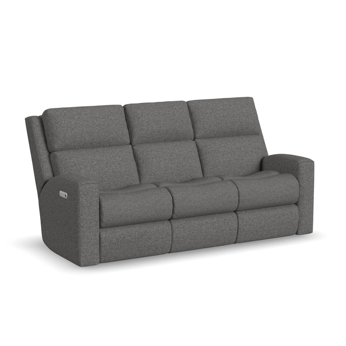 Score 2805-62L Power Reclining Sofa with Power Headrests & Lumbar - Holmwood's Furniture & Design Center (Somersworth, NH)