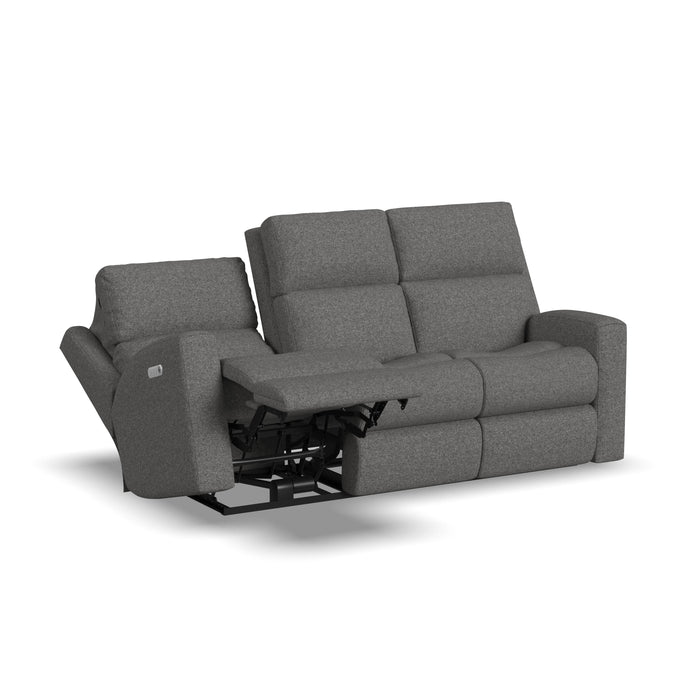 Score 2805-62L Power Reclining Sofa with Power Headrests & Lumbar - Holmwood's Furniture & Design Center (Somersworth, NH)