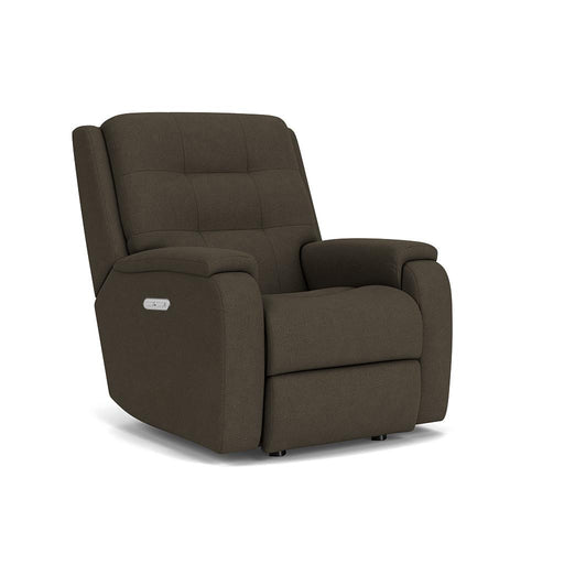 Arlo 2810-51H Power Rocking Recliner with Power Headrest - Holmwood's Furniture & Design Center (Somersworth, NH)