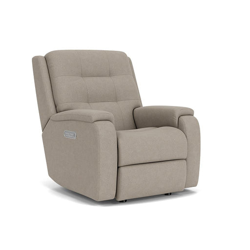 Arlo 2810-51L Power Rocking Recliner with Power Headrest & Lumbar - Holmwood's Furniture & Design Center (Somersworth, NH)