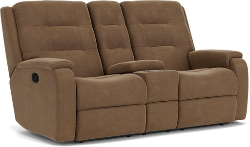 Arlo 2810-601 Reclining Loveseat with Console - Holmwood's Furniture & Design Center (Somersworth, NH)