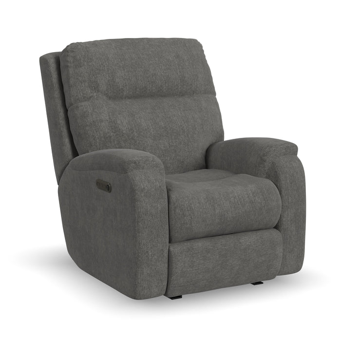 Penn 2860-51L Power Rocking Recliner with Power Headrest & Lumbar - Holmwood's Furniture & Design Center (Somersworth, NH)