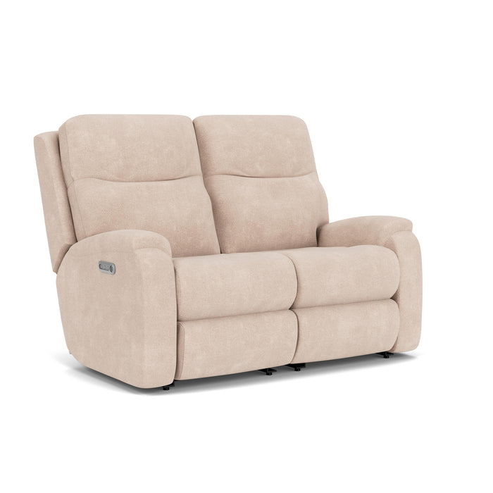 Penn 2860-60L Power Reclining Loveseat with Power Headrests & Lumbar - Holmwood's Furniture & Design Center (Somersworth, NH)