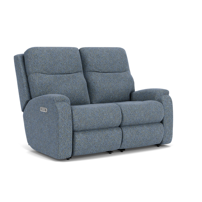 Penn 2860-60L Power Reclining Loveseat with Power Headrests & Lumbar - Holmwood's Furniture & Design Center (Somersworth, NH)