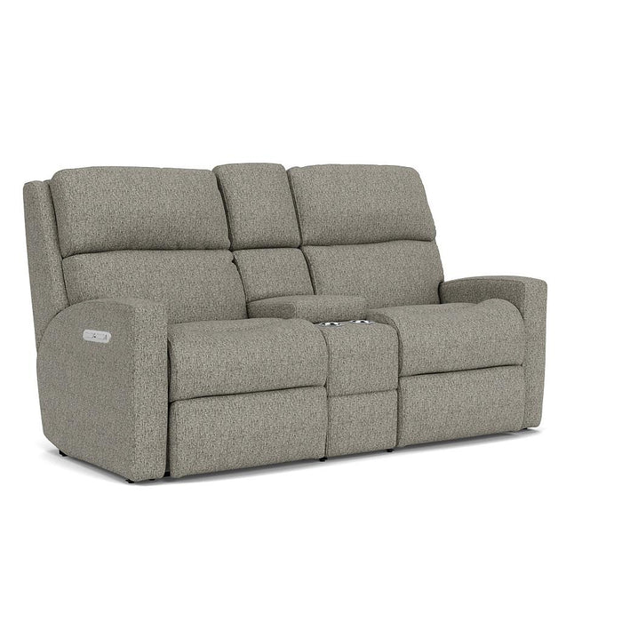 Catalina 2900-601H Power Reclining Loveseat with Console & Power Headrests - Holmwood's Furniture & Design Center (Somersworth, NH)