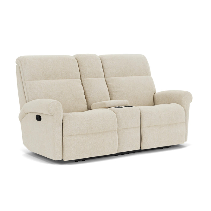 Davis 2902-601 Reclining Loveseat with Console - Holmwood's Furniture & Design Center (Somersworth, NH)