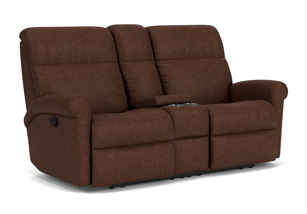 Davis 2902-601 Reclining Loveseat with Console - Holmwood's Furniture & Design Center (Somersworth, NH)