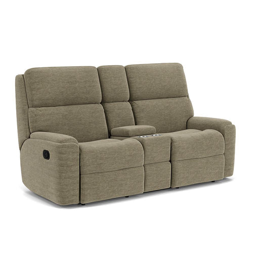 Rio 2904-601 Reclining Loveseat with Console - Holmwood's Furniture & Design Center (Somersworth, NH)