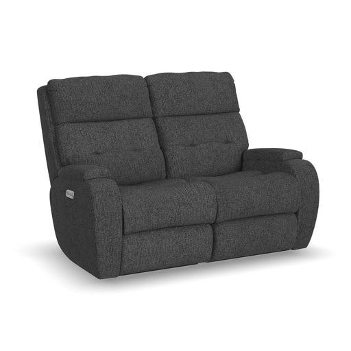 Strait 2906-60H Power Reclining Loveseat with Power Headrests - Holmwood's Furniture & Design Center (Somersworth, NH)