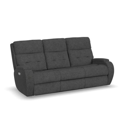 Strait 2906-62H Power Reclining Sofa with Power Headrests - Holmwood's Furniture & Design Center (Somersworth, NH)