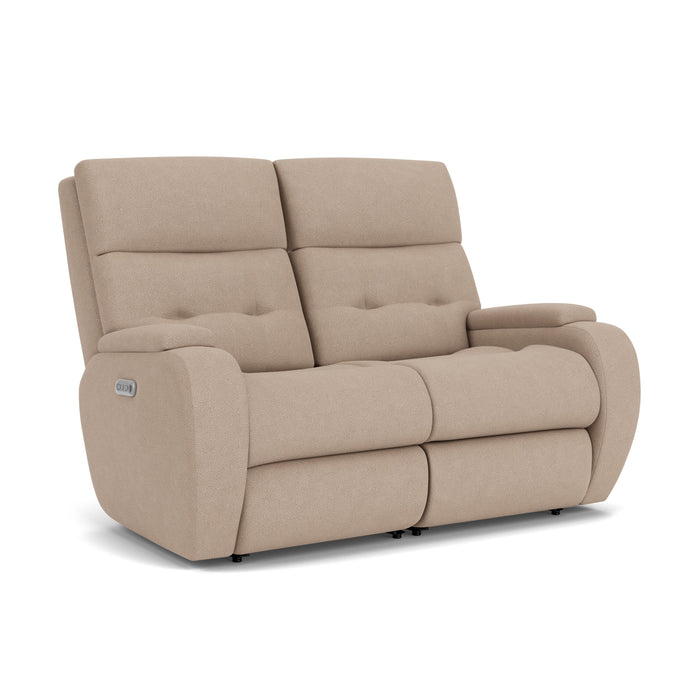 Strait 2906-60H Power Reclining Loveseat with Power Headrests - Holmwood's Furniture & Design Center (Somersworth, NH)