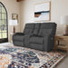 Strait 2906-601H Power Reclining Loveseat with Console & Power Headrests - Holmwood's Furniture & Design Center (Somersworth, NH)