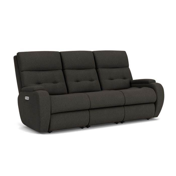 Strait 2906-62H Power Reclining Sofa with Power Headrests - Holmwood's Furniture & Design Center (Somersworth, NH)