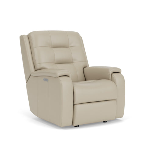 Arlo 3810-51L Power Rocking Recliner with Power Headrest & Lumbar - Holmwood's Furniture & Design Center (Somersworth, NH)