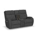 Strait 2906-601H Power Reclining Loveseat with Console & Power Headrests - Holmwood's Furniture & Design Center (Somersworth, NH)