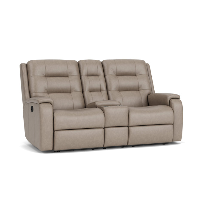 Arlo 3810-601 Reclining Loveseat with Console - Holmwood's Furniture & Design Center (Somersworth, NH)