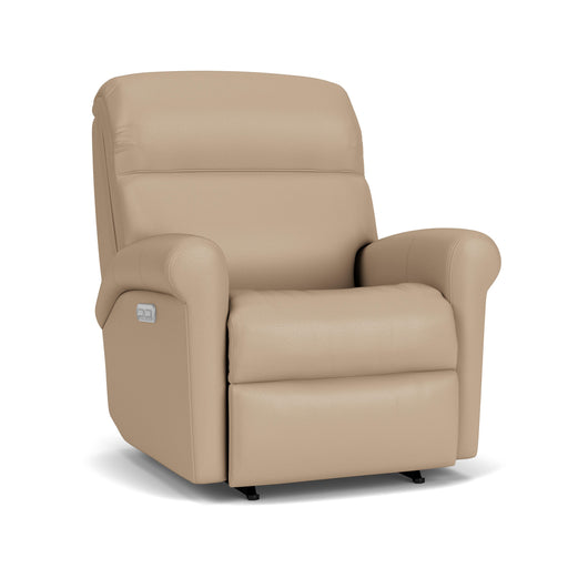 Davis 3902-51H Power Rocking Recliner with Power Headrest - Holmwood's Furniture & Design Center (Somersworth, NH)