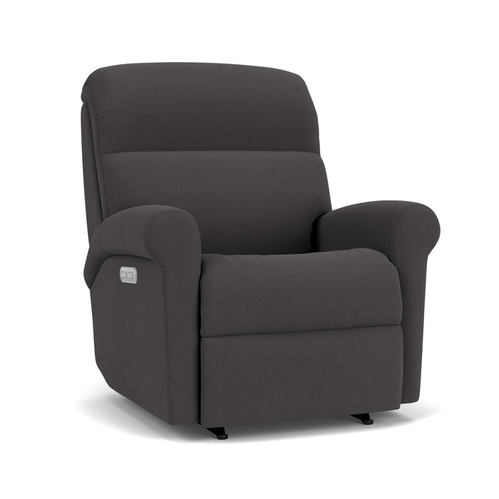 Davis 3902-51H Power Rocking Recliner with Power Headrest - Holmwood's Furniture & Design Center (Somersworth, NH)