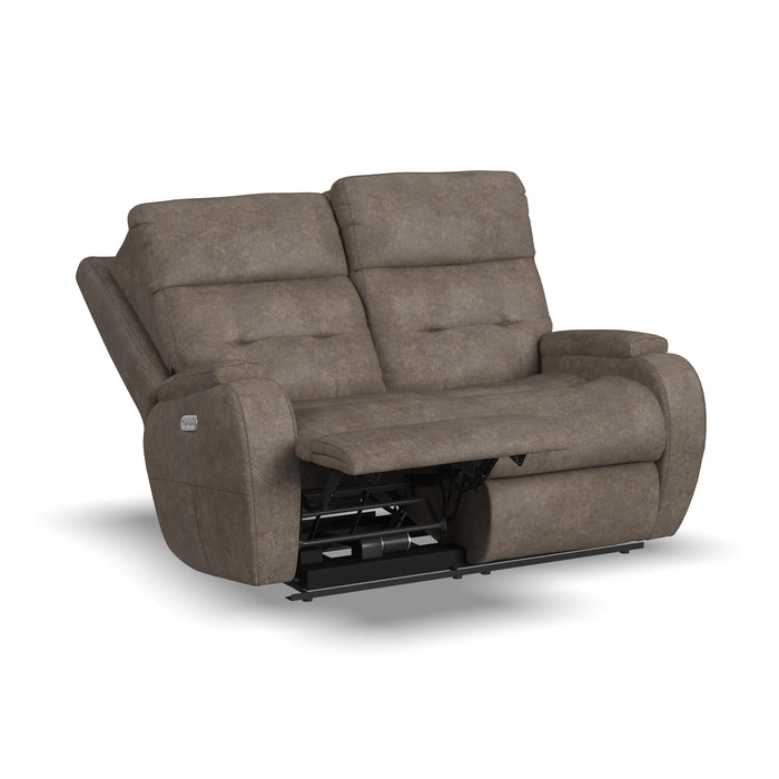 Strait B3906-60H Power Reclining Loveseat with Power Headrests - Holmwood's Furniture & Design Center (Somersworth, NH)