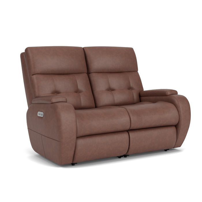 Strait B3906-60H Power Reclining Loveseat with Power Headrests - Holmwood's Furniture & Design Center (Somersworth, NH)