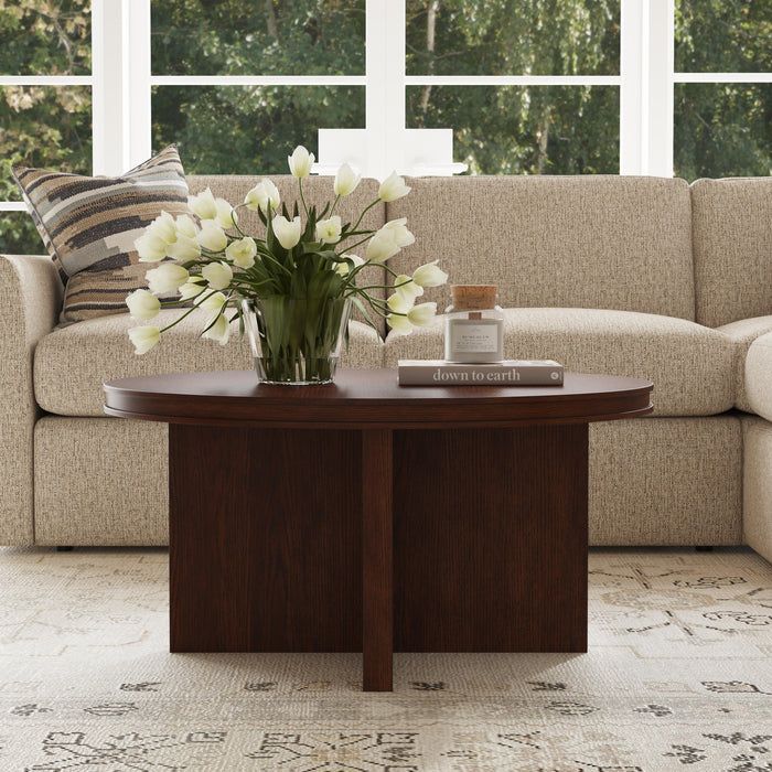 Waterfall W1026-034 Round Coffee Table - Holmwood's Furniture & Design Center (Somersworth, NH)