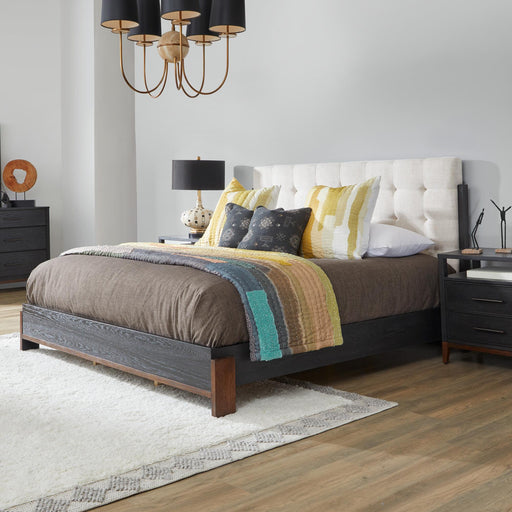 Waterfall W1027-90K King Upholstered Bed - Holmwood's Furniture & Design Center (Somersworth, NH)
