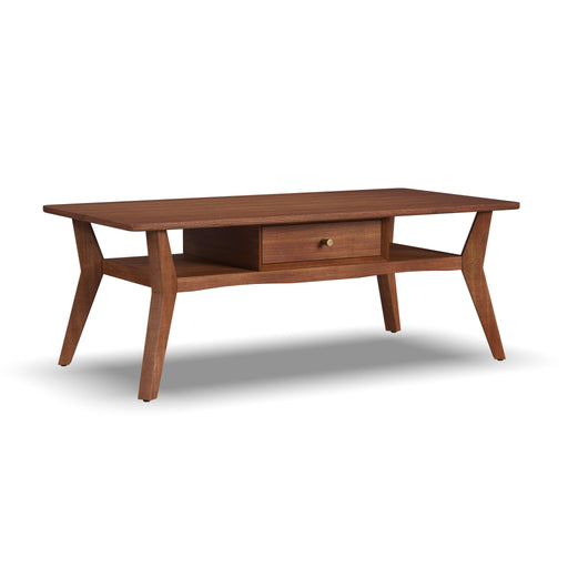 Ludwig W1085-0312 Rectangular Coffee Table with Drawer - Holmwood's Furniture & Design Center (Somersworth, NH)