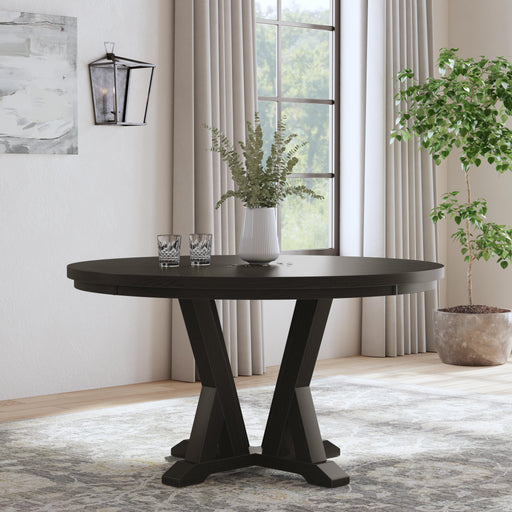Lattice W1151-834 Round Dining Table - Holmwood's Furniture & Design Center (Somersworth, NH)