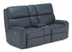 Rio 3904-601 Reclining Loveseat with Console - Holmwood's Furniture & Design Center (Somersworth, NH)