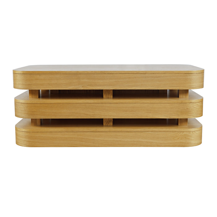 Brix Rectangular Cocktail Table With Casters