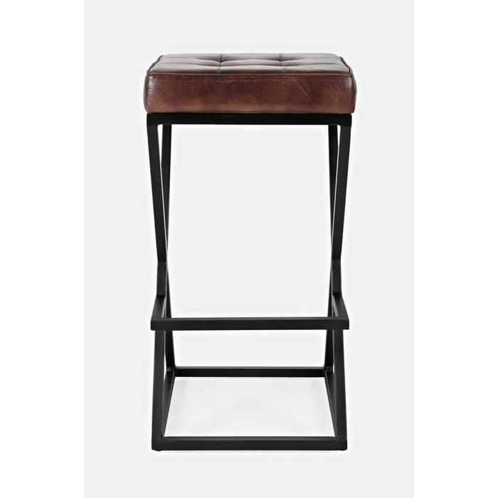 Brooks Leather Stool - Holmwood's Furniture & Design Center (Somersworth, NH)