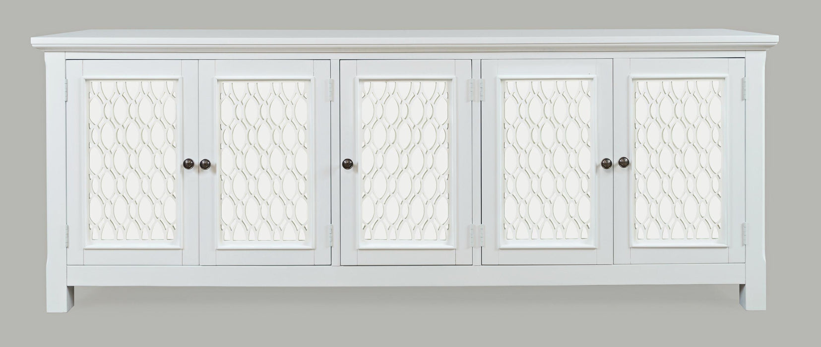 Isabella 86 inch Mirrored Accent Cabinet