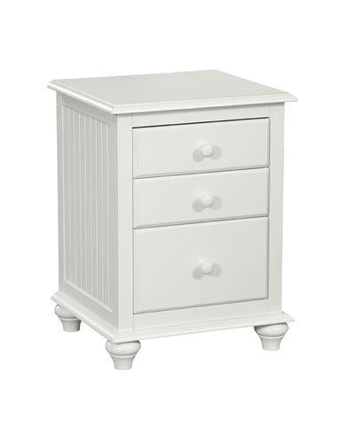 Cottage 3 Drawer Nightstand In Pure White - Holmwood's Furniture & Design Center (Somersworth, NH)