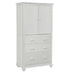 Cottage Armoire W/ 3 Drawers In Pure White - Holmwood's Furniture & Design Center (Somersworth, NH)