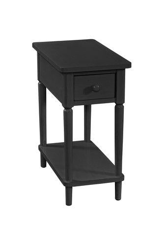 Destinations Narrow Side Table In Solid Black - Holmwood's Furniture & Design Center (Somersworth, NH)