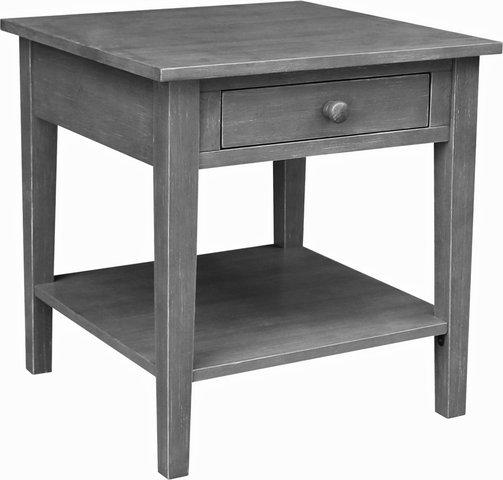 Destinations Spencer End Table In Heather Gray - Holmwood's Furniture & Design Center (Somersworth, NH)
