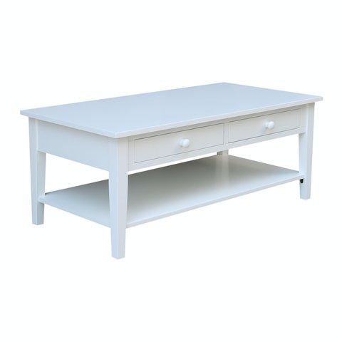 Destinations Spencer Sofa Table In Pure White - Holmwood's Furniture & Design Center (Somersworth, NH)