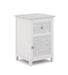 High Tide 1 Drawer / Door Nightstand In Chalk & White - Holmwood's Furniture & Design Center (Somersworth, NH)