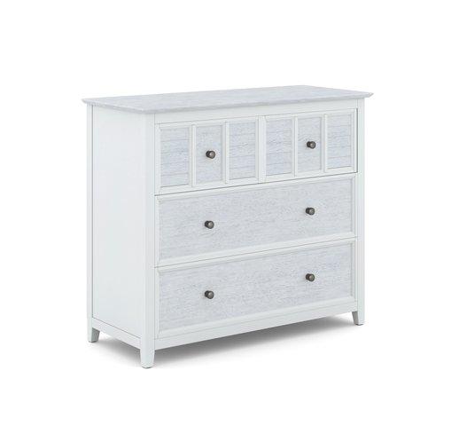 High Tide 4 Drawer Chest In Chalk & White - Holmwood's Furniture & Design Center (Somersworth, NH)