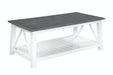 Home Accents Surrey Coffee Table In Gray & White - Holmwood's Furniture & Design Center (Somersworth, NH)